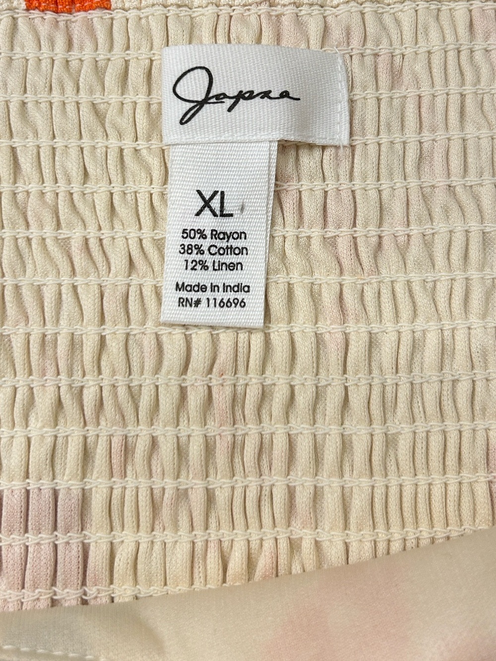Japna Stamp Linen-Blend Italian Vacation Mini Dress Women’s Size XL - Picture 3 of 9